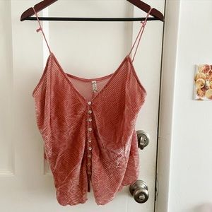 🍑✨ Pretty Pink Free People Corduroy Tank ✨🍑